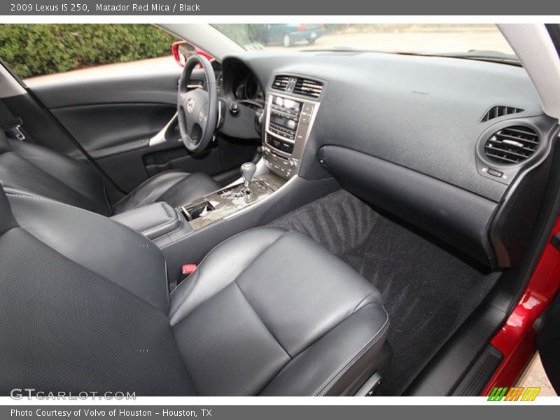 Matador Red Mica / Black 2009 Lexus IS 250