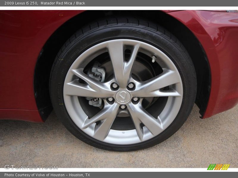 Matador Red Mica / Black 2009 Lexus IS 250