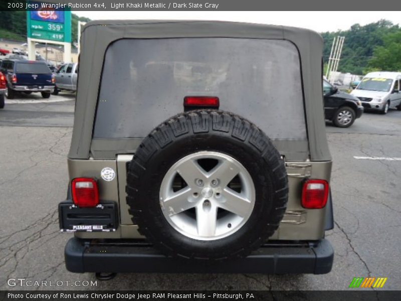 Light Khaki Metallic / Dark Slate Gray 2003 Jeep Wrangler Rubicon 4x4