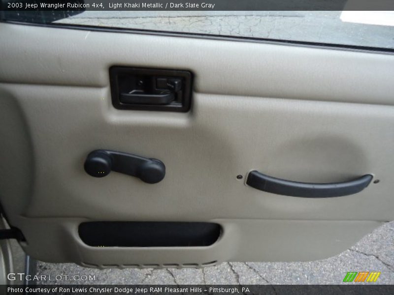 Light Khaki Metallic / Dark Slate Gray 2003 Jeep Wrangler Rubicon 4x4
