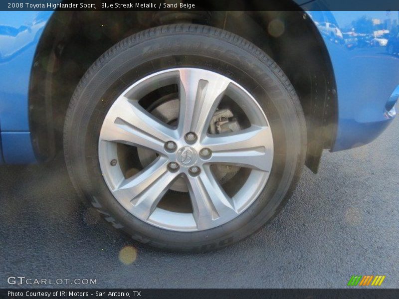 Blue Streak Metallic / Sand Beige 2008 Toyota Highlander Sport