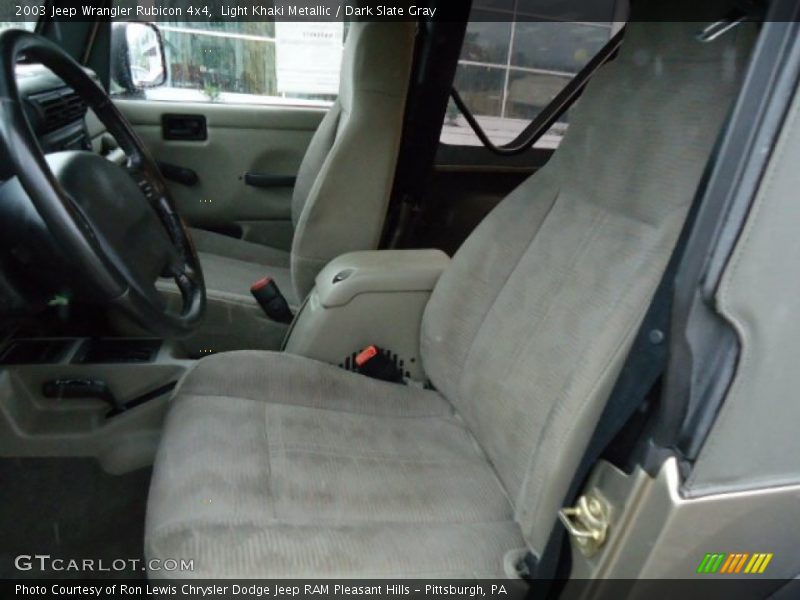 Light Khaki Metallic / Dark Slate Gray 2003 Jeep Wrangler Rubicon 4x4