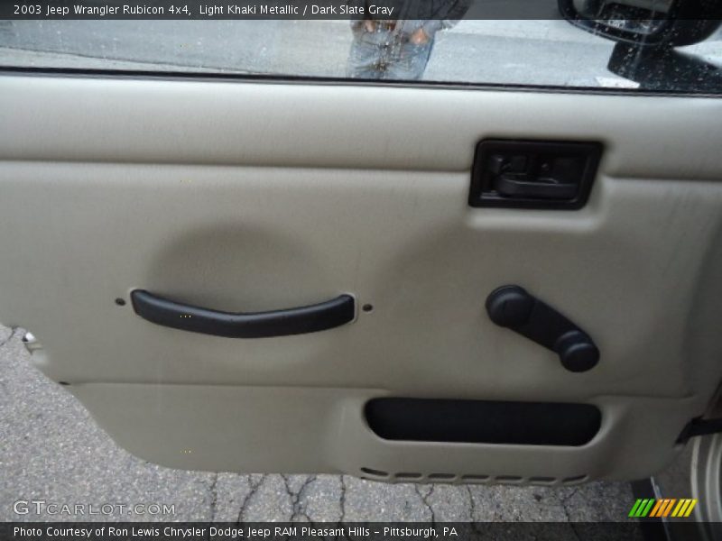 Light Khaki Metallic / Dark Slate Gray 2003 Jeep Wrangler Rubicon 4x4