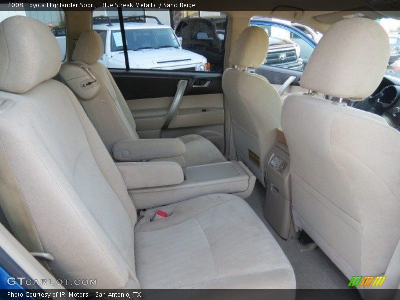 Blue Streak Metallic / Sand Beige 2008 Toyota Highlander Sport