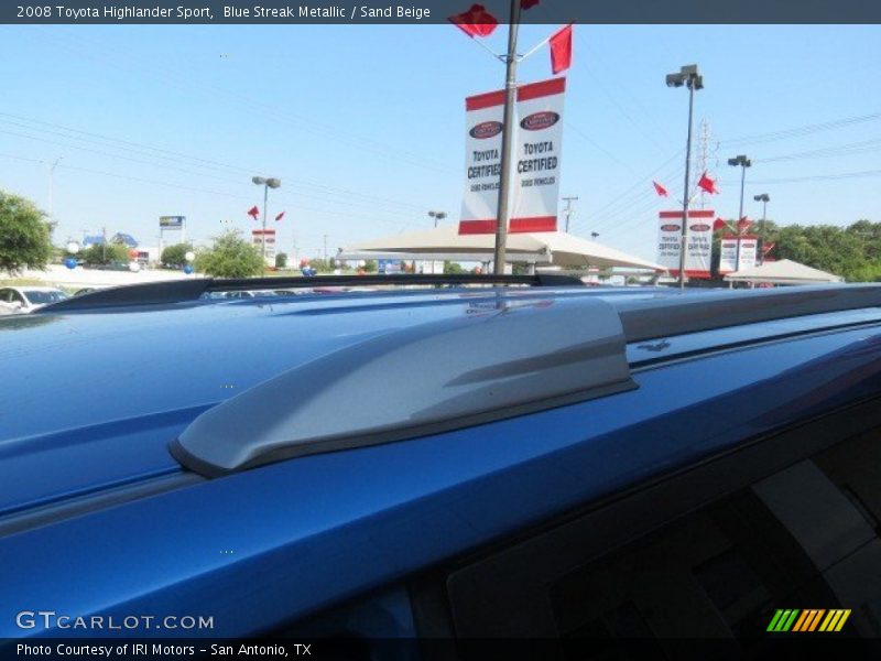 Blue Streak Metallic / Sand Beige 2008 Toyota Highlander Sport