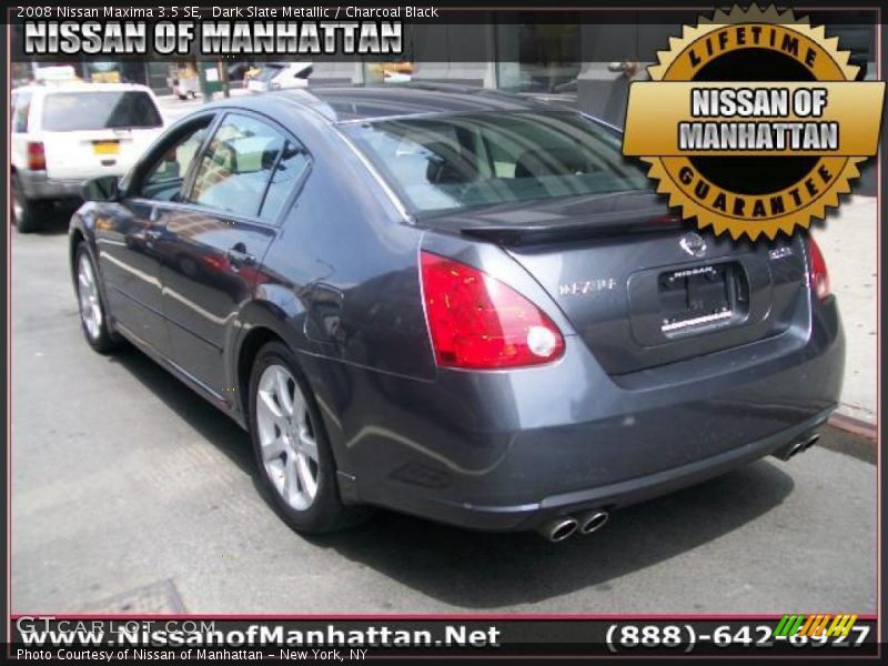 Dark Slate Metallic / Charcoal Black 2008 Nissan Maxima 3.5 SE
