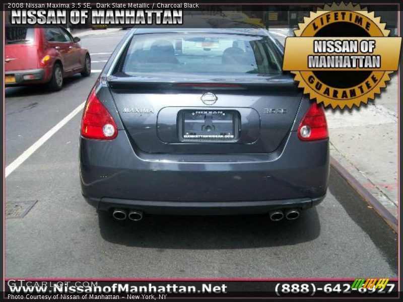 Dark Slate Metallic / Charcoal Black 2008 Nissan Maxima 3.5 SE