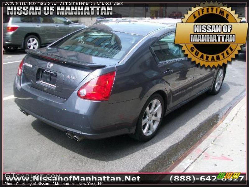 Dark Slate Metallic / Charcoal Black 2008 Nissan Maxima 3.5 SE