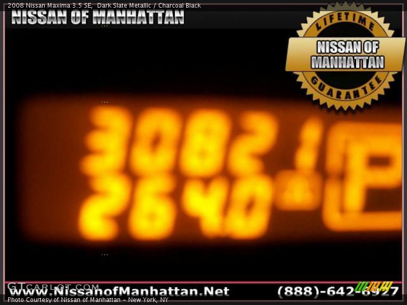 Dark Slate Metallic / Charcoal Black 2008 Nissan Maxima 3.5 SE