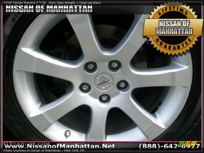 Dark Slate Metallic / Charcoal Black 2008 Nissan Maxima 3.5 SE