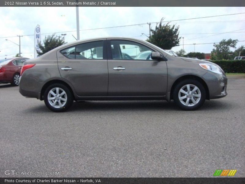 Titanium Metallic / Charcoal 2012 Nissan Versa 1.6 SL Sedan