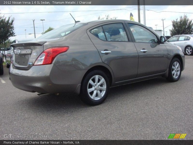 Titanium Metallic / Charcoal 2012 Nissan Versa 1.6 SL Sedan