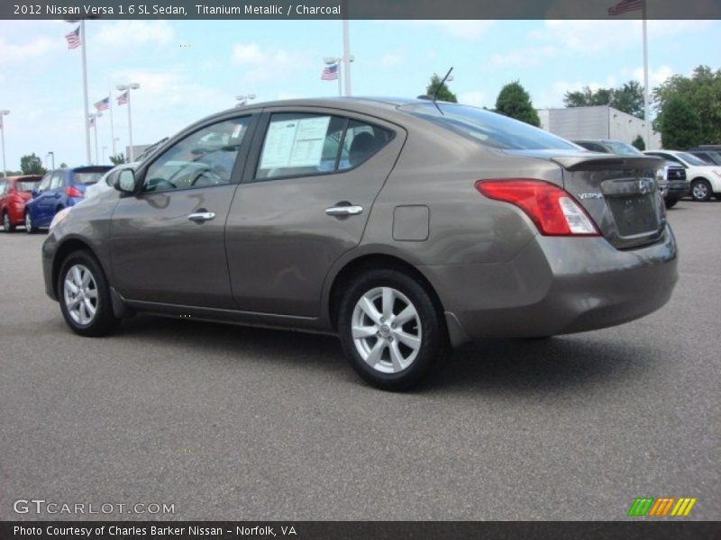 Titanium Metallic / Charcoal 2012 Nissan Versa 1.6 SL Sedan
