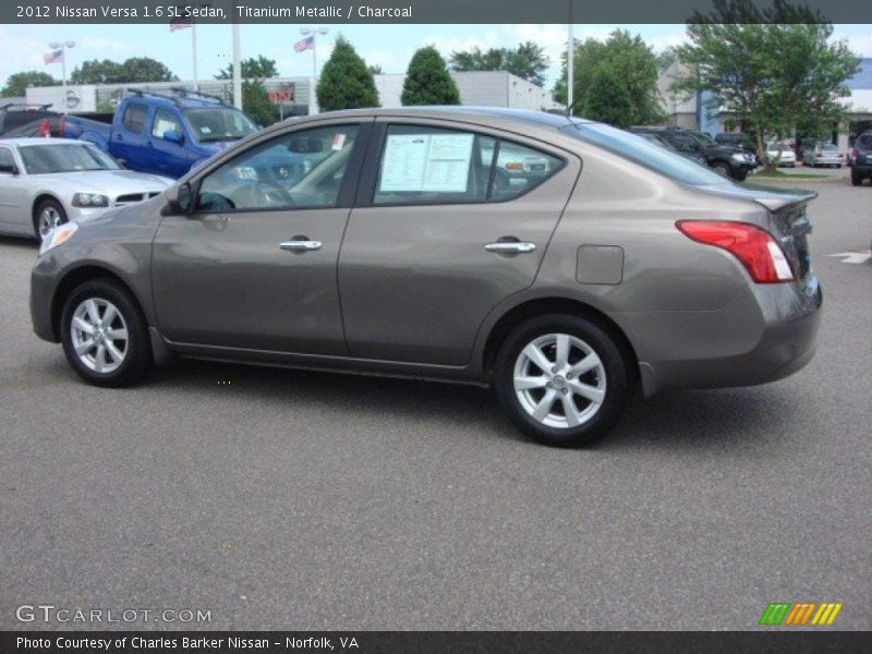 Titanium Metallic / Charcoal 2012 Nissan Versa 1.6 SL Sedan