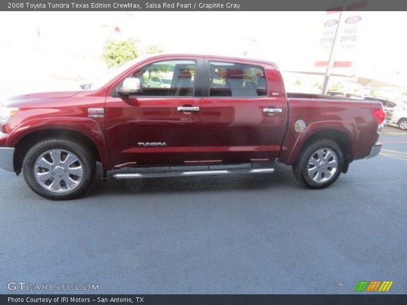 Salsa Red Pearl / Graphite Gray 2008 Toyota Tundra Texas Edition CrewMax
