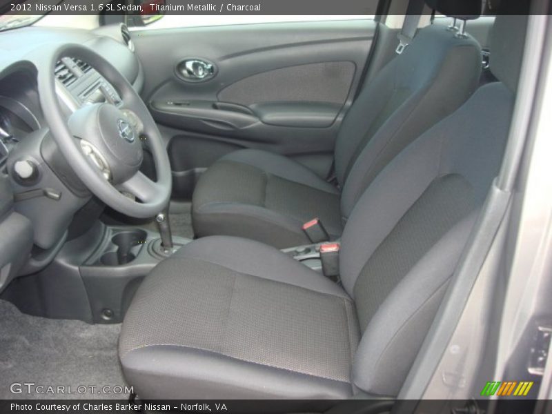 Titanium Metallic / Charcoal 2012 Nissan Versa 1.6 SL Sedan