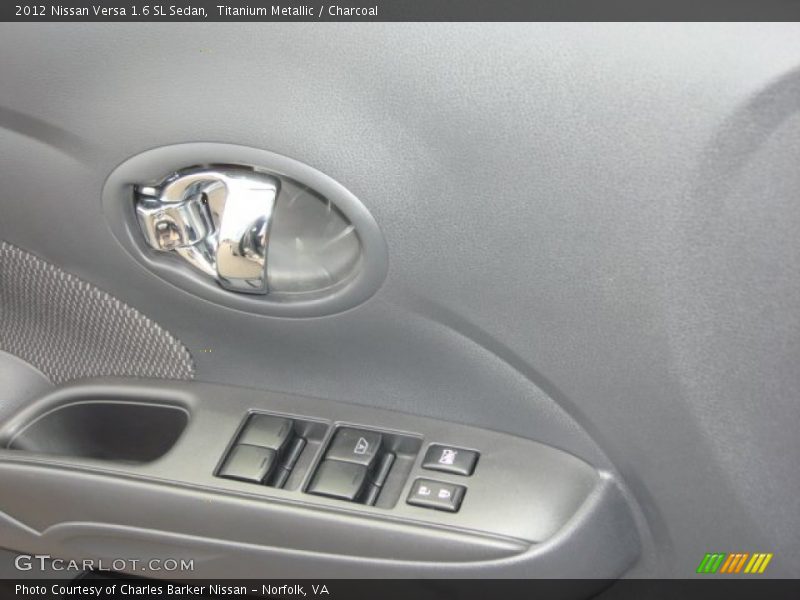 Titanium Metallic / Charcoal 2012 Nissan Versa 1.6 SL Sedan