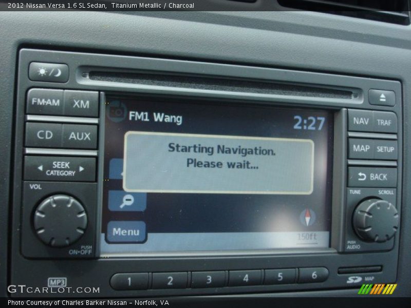 Titanium Metallic / Charcoal 2012 Nissan Versa 1.6 SL Sedan