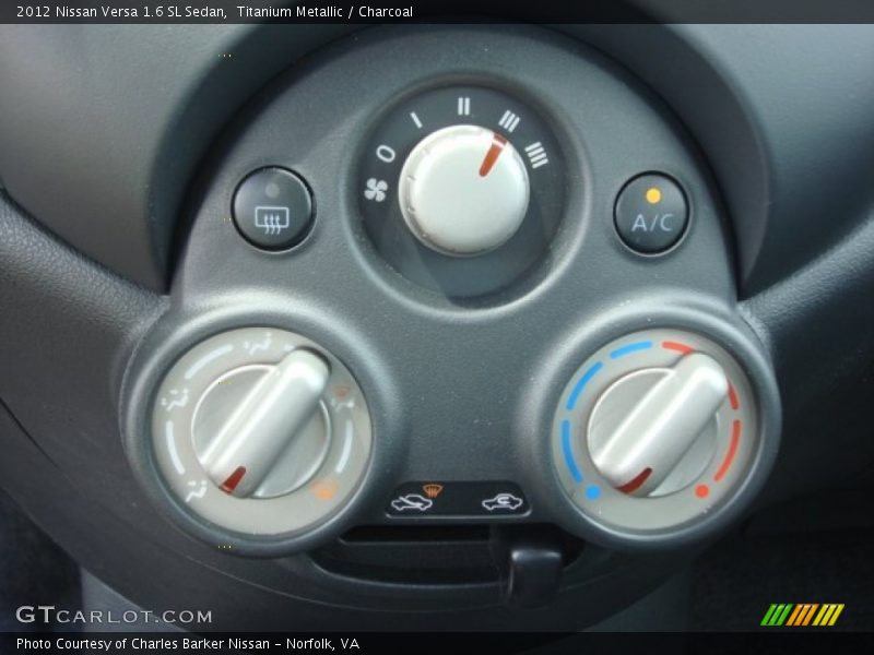 Titanium Metallic / Charcoal 2012 Nissan Versa 1.6 SL Sedan