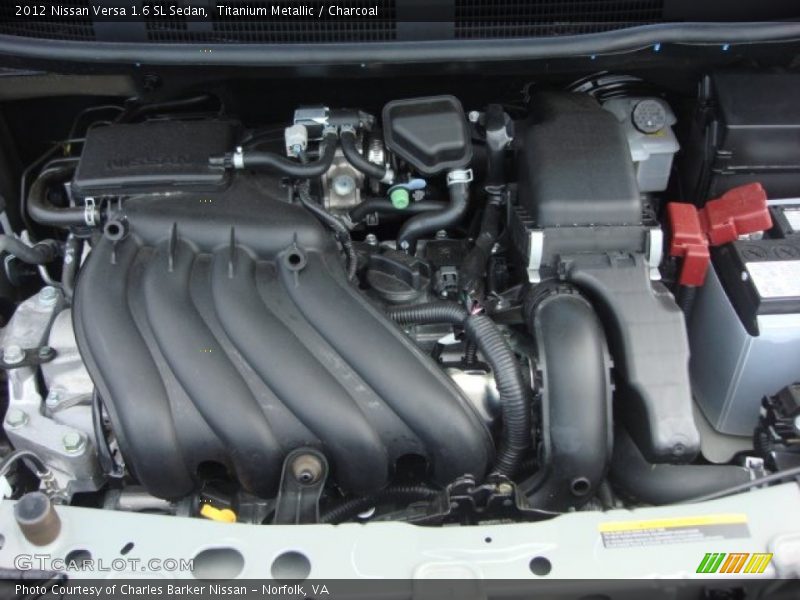 Titanium Metallic / Charcoal 2012 Nissan Versa 1.6 SL Sedan