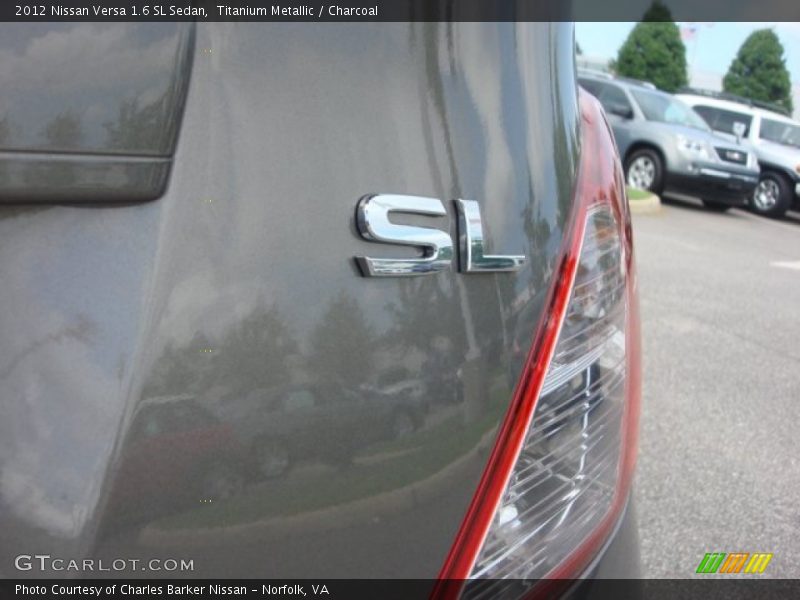 Titanium Metallic / Charcoal 2012 Nissan Versa 1.6 SL Sedan