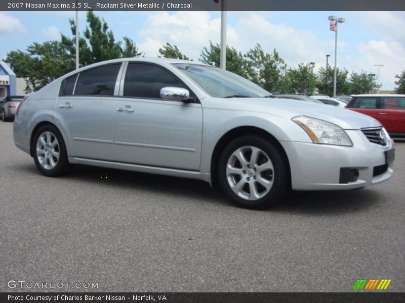 Radiant Silver Metallic / Charcoal 2007 Nissan Maxima 3.5 SL