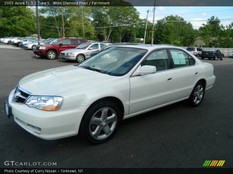 White Diamond Pearl / Parchment 2003 Acura TL 3.2 Type S