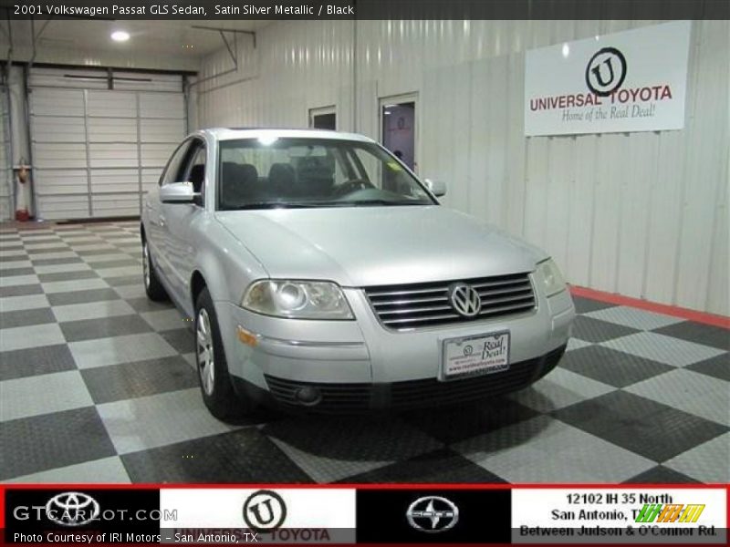 Satin Silver Metallic / Black 2001 Volkswagen Passat GLS Sedan