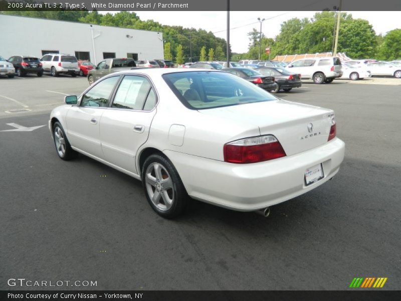 White Diamond Pearl / Parchment 2003 Acura TL 3.2 Type S