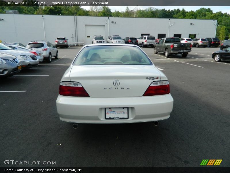 White Diamond Pearl / Parchment 2003 Acura TL 3.2 Type S