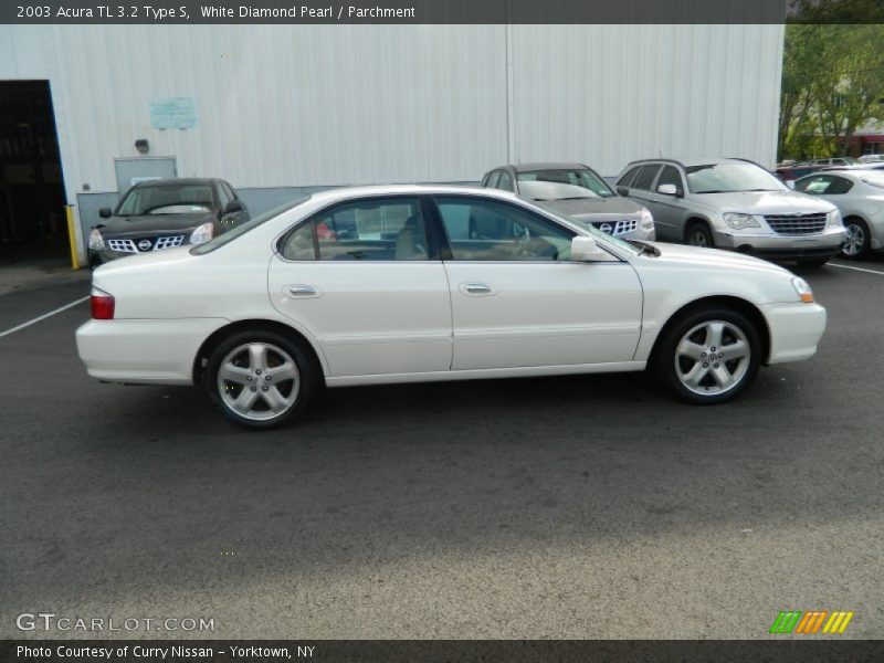 White Diamond Pearl / Parchment 2003 Acura TL 3.2 Type S