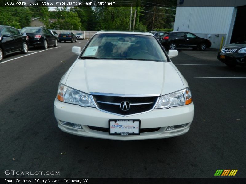 White Diamond Pearl / Parchment 2003 Acura TL 3.2 Type S