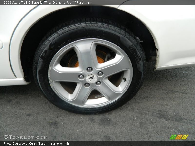 White Diamond Pearl / Parchment 2003 Acura TL 3.2 Type S