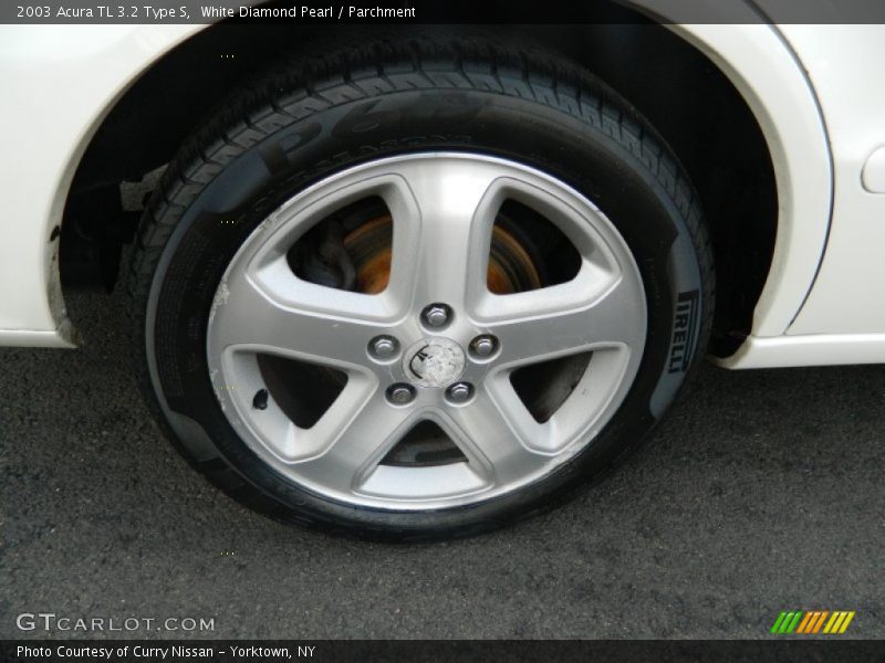 White Diamond Pearl / Parchment 2003 Acura TL 3.2 Type S