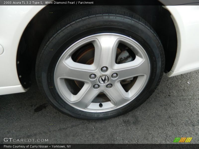 White Diamond Pearl / Parchment 2003 Acura TL 3.2 Type S
