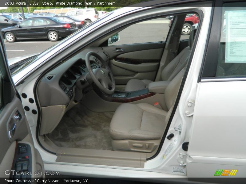 White Diamond Pearl / Parchment 2003 Acura TL 3.2 Type S