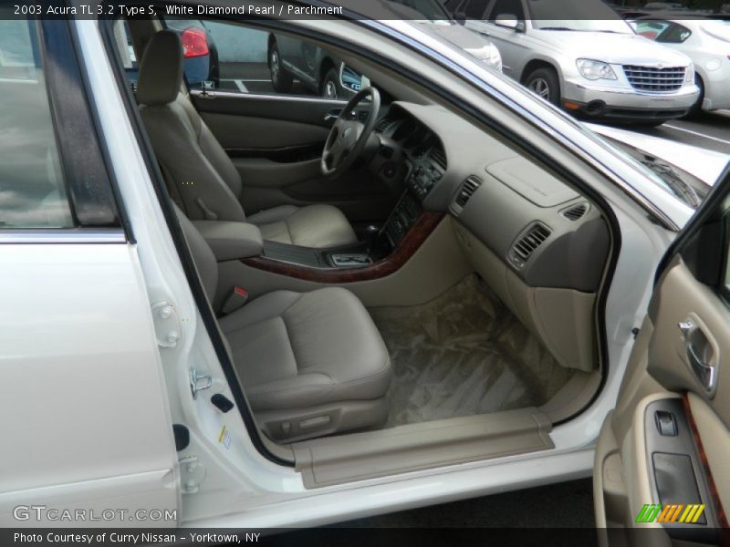 White Diamond Pearl / Parchment 2003 Acura TL 3.2 Type S