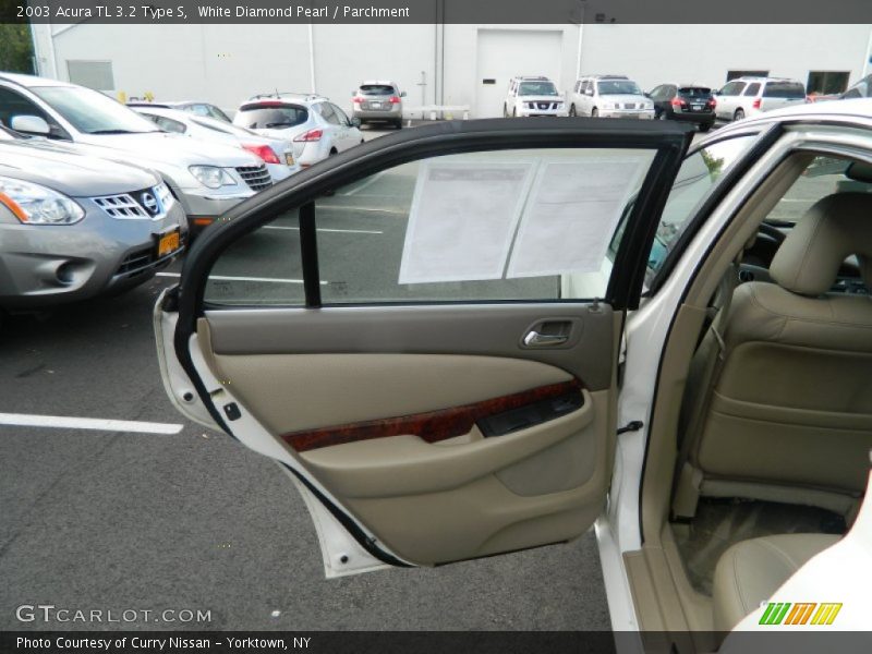 White Diamond Pearl / Parchment 2003 Acura TL 3.2 Type S
