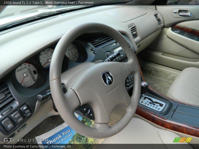White Diamond Pearl / Parchment 2003 Acura TL 3.2 Type S