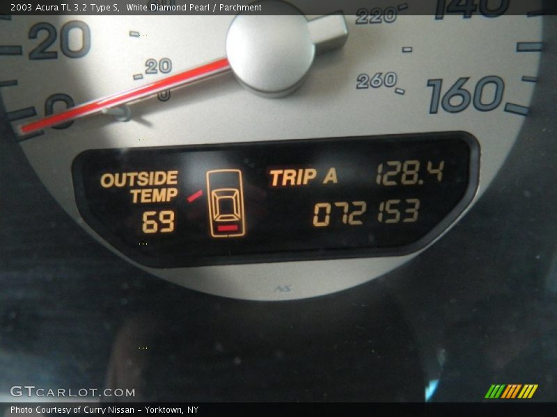 White Diamond Pearl / Parchment 2003 Acura TL 3.2 Type S