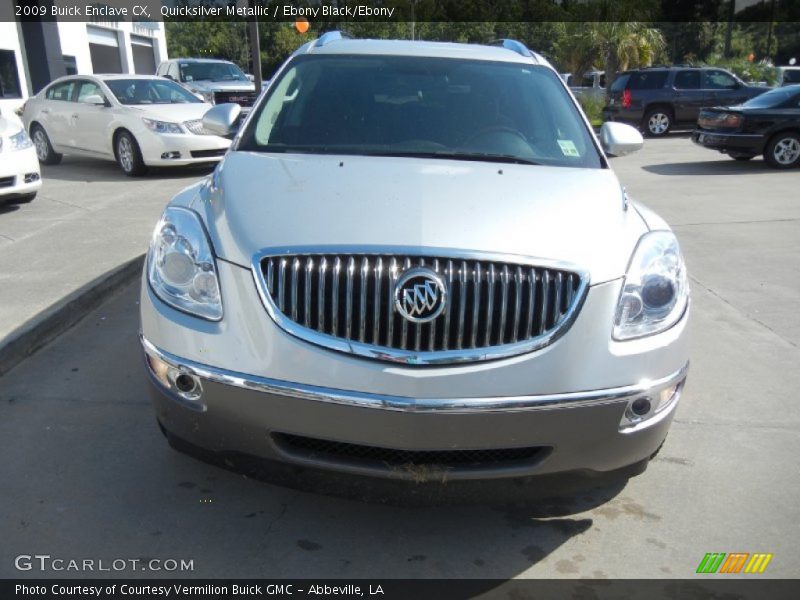 Quicksilver Metallic / Ebony Black/Ebony 2009 Buick Enclave CX