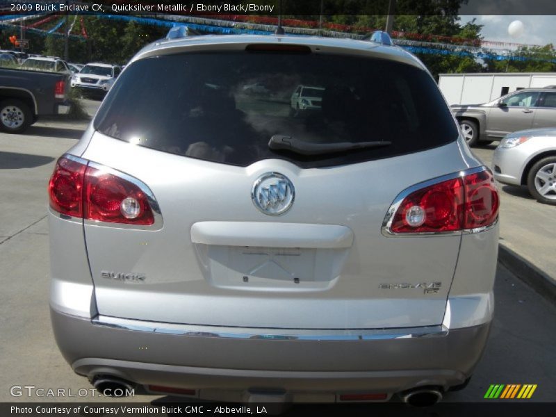 Quicksilver Metallic / Ebony Black/Ebony 2009 Buick Enclave CX