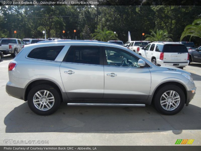 Quicksilver Metallic / Ebony Black/Ebony 2009 Buick Enclave CX