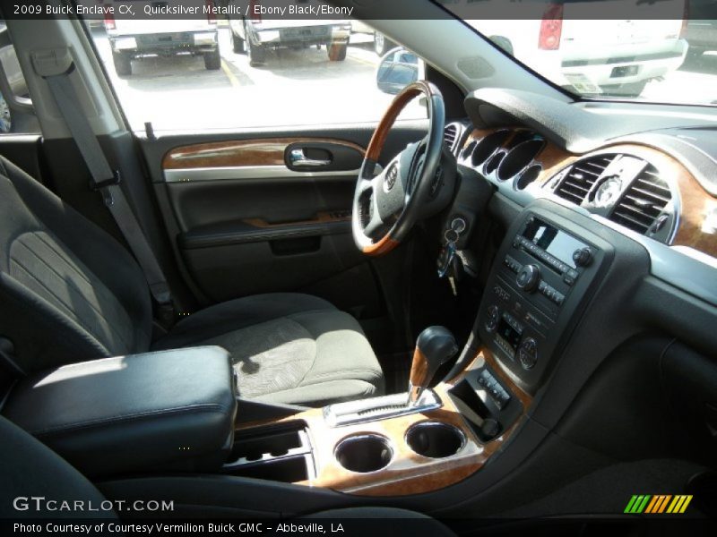 Quicksilver Metallic / Ebony Black/Ebony 2009 Buick Enclave CX