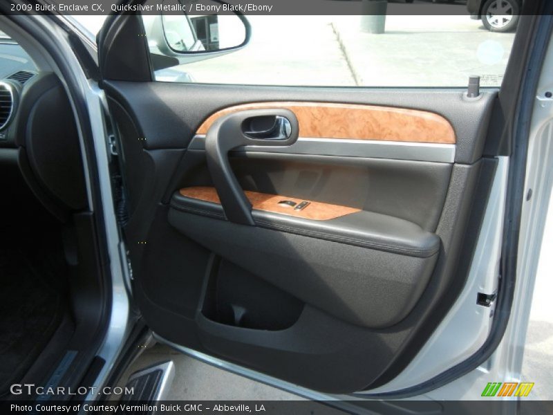 Quicksilver Metallic / Ebony Black/Ebony 2009 Buick Enclave CX