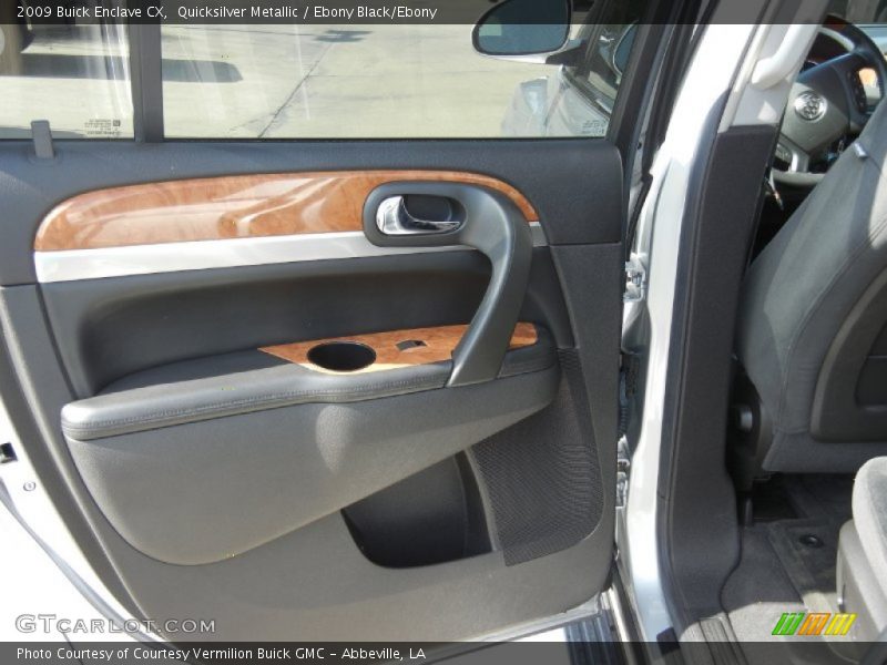 Quicksilver Metallic / Ebony Black/Ebony 2009 Buick Enclave CX