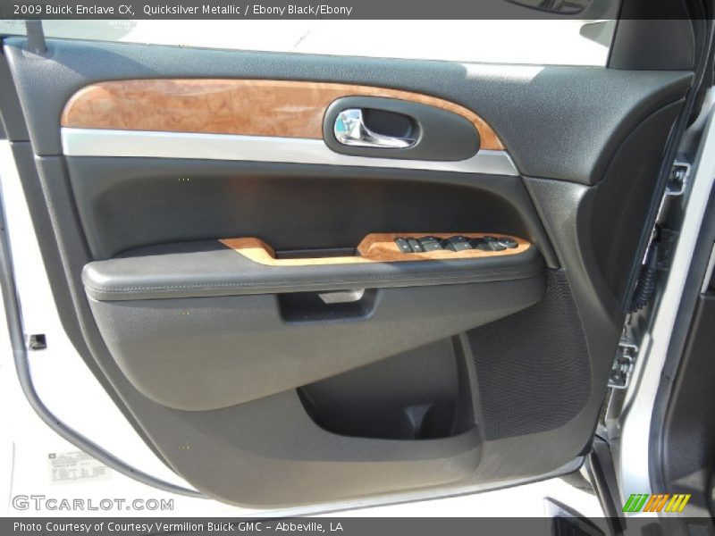Quicksilver Metallic / Ebony Black/Ebony 2009 Buick Enclave CX