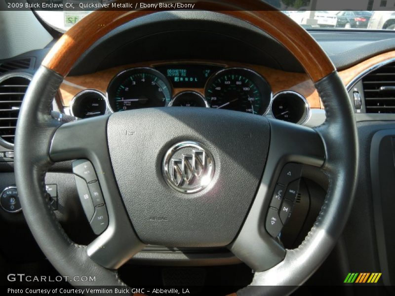 Quicksilver Metallic / Ebony Black/Ebony 2009 Buick Enclave CX