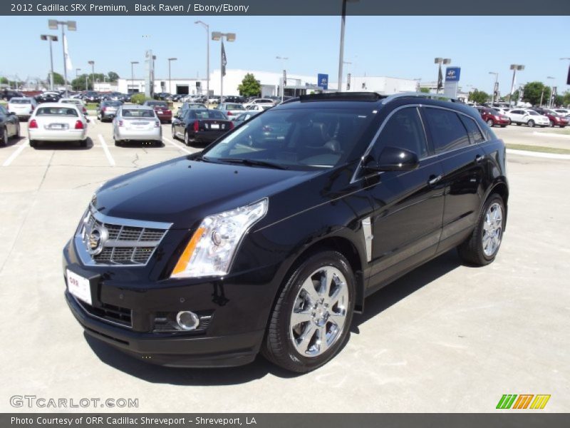 Black Raven / Ebony/Ebony 2012 Cadillac SRX Premium