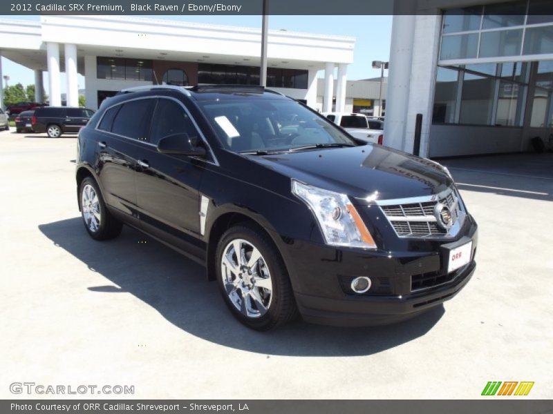 Black Raven / Ebony/Ebony 2012 Cadillac SRX Premium